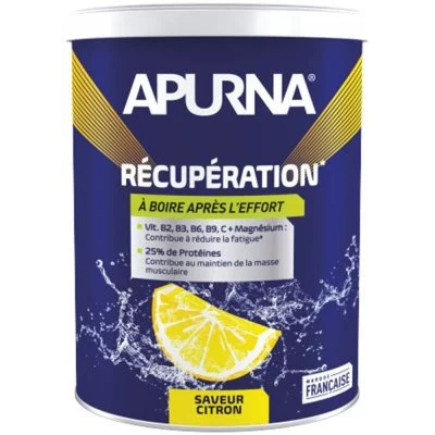 Boisson de récupération citron protéine boîte Apurna