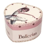 TROUSSELIER Boîte à bijoux musicale phosphorescente coeur Ballerina