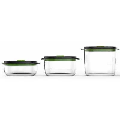Boîte sous vide FOOD SAVER FFC026X01 lotx3 700ml + 1.2L + 1.8L
