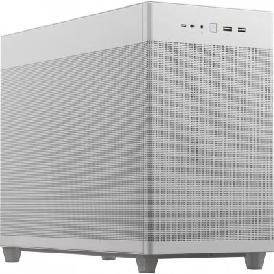Boîtier PC Asus PRIME AP201 Blanc - mT/Sans Alim/MATX