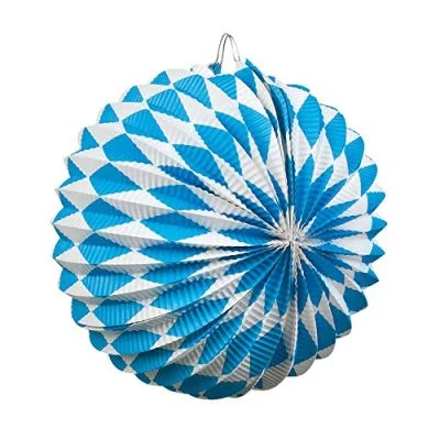 Boland 54215 – Set Lanternes Bavaria fête de la bière, Bleu/Blanc