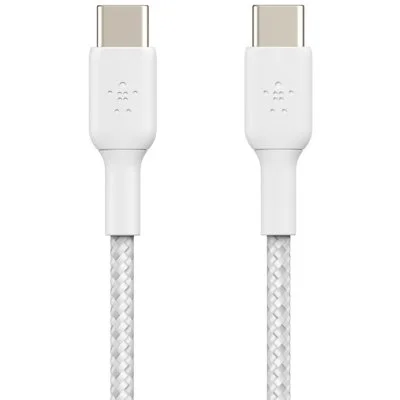 Boost charge usb-c vers usb-c braided (blanc) CAB004bt1MWH