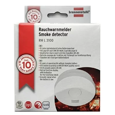 Brennenstuhl - rm l 3100 Détecteur de fumée autonomie 10 ans à pile(s)
