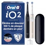 ORAL B Brosse à dents électrique iO2 Series Duo Noir et Rose