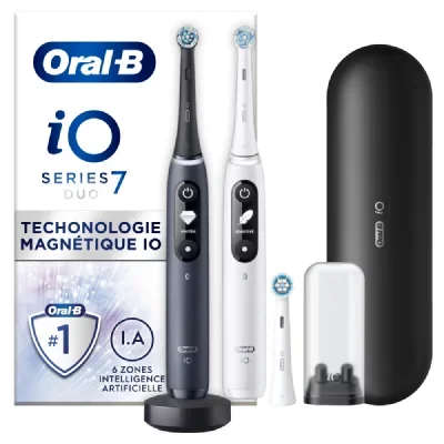 Brosse à dents électrique ORAL-B IO7 serie s duo black white