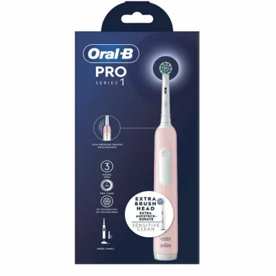 Brosse à dents électrique ORAL-B Pro 1 Rose Cross Action + 1 brossette