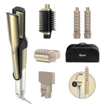 Brosse Coiffante Shark Glam HD6051SEU Doré