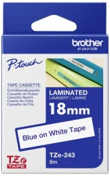 BROTHER TZ-243 Ruban bleu sur blanc Original TZe-243