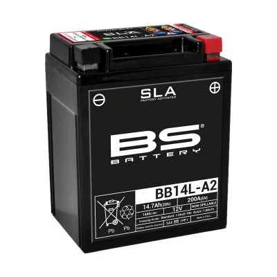 BS battery 300759 bb14l-A2 AGM SLA Moto Batterie, noir