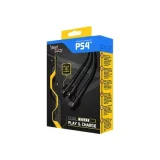 STEELPLAY Câble dual play & charge pour manette ps4 noir