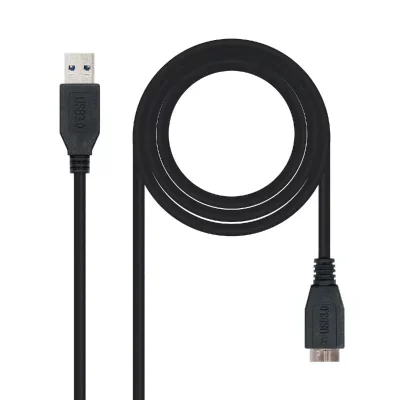 Câble USB 3.0 A vers Micro USB B NANOCABLE 10.01.110-BK Noir