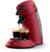 PHILIPS Cafetière à dosette ou capsule CSA210/91 ROUGE