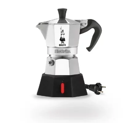 Cafetière Bialetti Moka Elettrika Argent et Noir