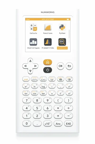 Calculatrice graphique Python NumWorks