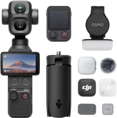 Caméra sport Dji Osmo Pocket 4P Vlog Combo Noir