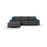GENERIQUE Canape d'angle convertible réversible INDIAN Gris foncé