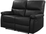 HABITAT ET JARDIN Canapé relax ""Lincoln pouces - 147 x 89 x 103 cm - 2 places - Noir
