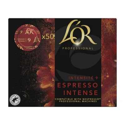 Capsule Nespresso Pro Compatible L'Or Espresso Intense - 50 capsules