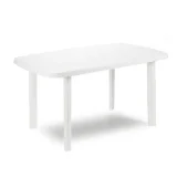 OPEN AIR Carrefour FARO - Table de jardin rectangulaire - Blanc - 909908