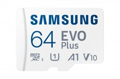 Carte mémoire micro SD Samsung EVO Plus 64 Go Gris et bleu