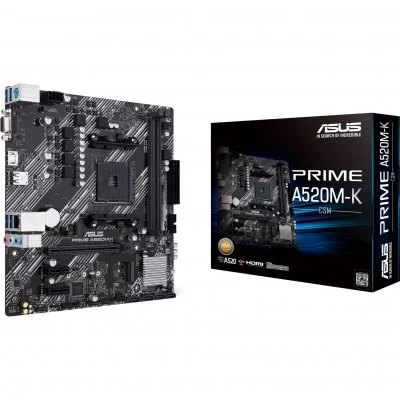 Carte mère Asus PRIME A520M-K - A520/AM4/mATX