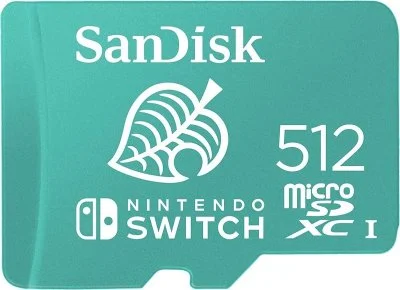 Carte Micro SD Sandisk Nintendo Switch microSDXC 512Go