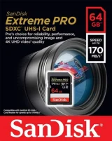 SANDISK Carte SD EXTREME PRO SDXC 64GB UHS-I U3