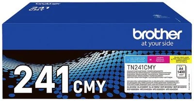 Cartouche d'encre Brotcher TN241CMY Cyan, Magenta et Jaune