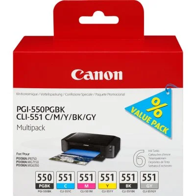Cartouche d'encre Canon PGI550 CLI551