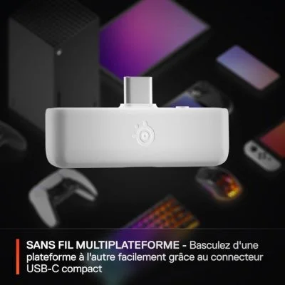 Casque Gaming Sans fil - STEELSERIES - Arctis Nova 5X - Blanc