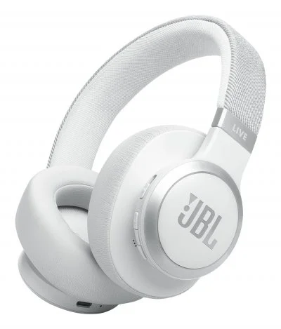 Casque sans fil circum-auriculaire JBL Live 770 NC à reduction de bruit adaptative Blanc
