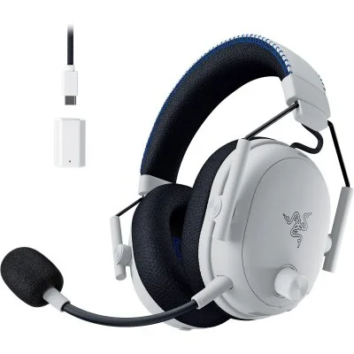 Casque sans fil Razer Blackshark V3 Pro Blanc pour Playstation - Neuf