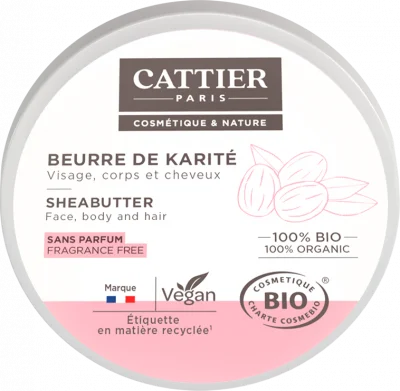 Cattier Beurre De Karité 100% Bio 20g