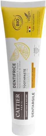 CATTIER Dentargile Dentifrice Citron Bio 75ml