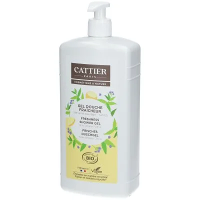 Cattier Gel Douche Verveine Sauvage Citrus Bio 1L