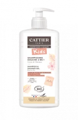 CATTIER Kids Shampoing Douche 2 en 1 Fleur de Guimauve Bio 500ml
