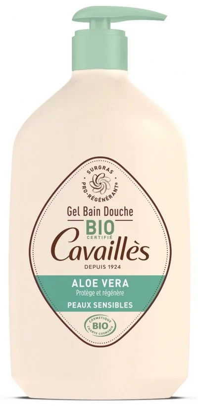 CAVAILLES Gel bain douche aloe vera bio 1L 1l