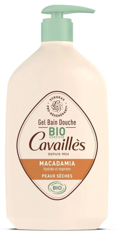 CAVAILLES Gel bain douche macadamia bio 1l