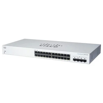 Cbs220-24t-4g-eu 24 ports 10/100/1000 mo/s poe blanc