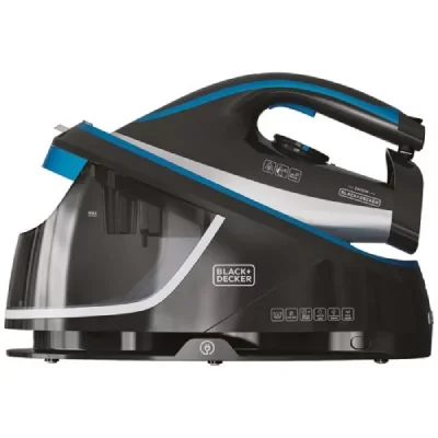 Centrale vapeur 2400w 120gr 3bars reservoir 1,5l semelle ceramique filt Black+decker bxss2401e