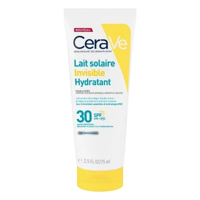 CeraVe Lait Solaire Hydratant Invisible SPF30 75 ml - Tube 75 ml