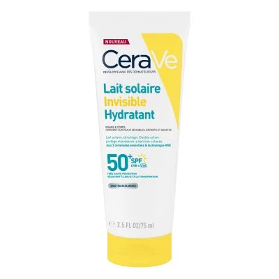 CeraVe Lait Solaire Hydratant Invisible SPF50+ 75 ml - Tube 75 ml
