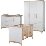 ROBA Chambre Caro - Gris clair / Bois