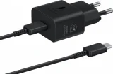 SAMSUNG Chargeur secteur Rapide - 25W USB C (avec câble) - Noir