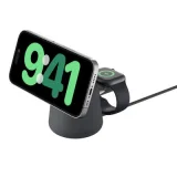 BELKIN Chargeur sans fil MagSafe (15 W) 2-en-1 - BoostCharge Pro - Charbon