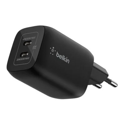 Chargeur secteur double port USB-C - BELKIN - 65 W - Nintendo Switch 2 - Noir