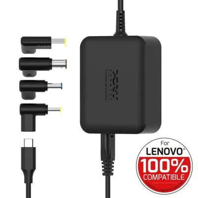 Chargeur Secteur Gan Usb-c 100w Port Designs Lenovo Noir 4 Embouts