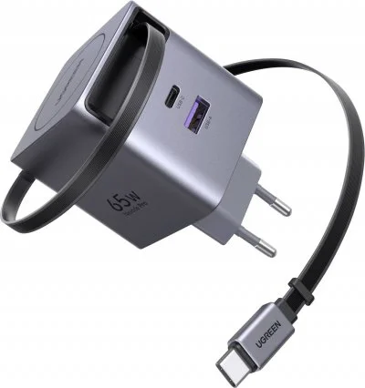 Chargeur UGREEN Chargeur mural 65W 2 ports USB-A/USBC+Câble USB-C