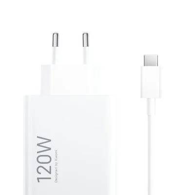 Chargeur Xiaomi HyperCharge Combo USB Type A 120 W Blanc