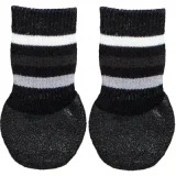 TRIXIE Chaussettes Pour Chiens, Anti-Dérapant, 2 Pcs, Noir - Mon Animalerie